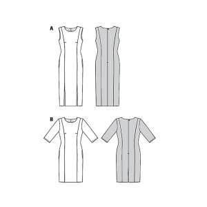 خرید آنلاین الگو خیاطی پیراهن زنانه بوردا استایل کد 6418 سایز 36 تا 46 متد مولر