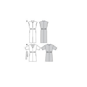 خرید اینترنتی الگو خیاطی پیراهن زنانه بوردا استایل کد 6420 سایز 36 تا 46 متد مولر