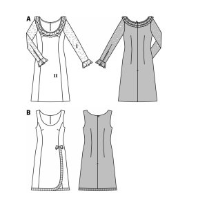 فروش اینترنتی الگو خیاطی لباس مجلسی زنانه بوردا استایل کد 7044 سایز 32 تا 44 متد مولر