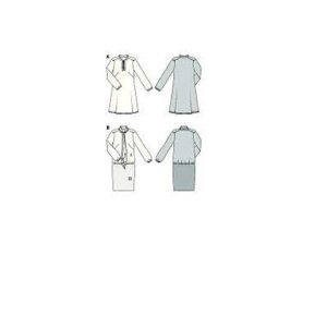فروش اینترنتی الگو خیاطی پیراهن زنانه بوردا استایل کد 7206 سایز 36 تا 50 متد مولر