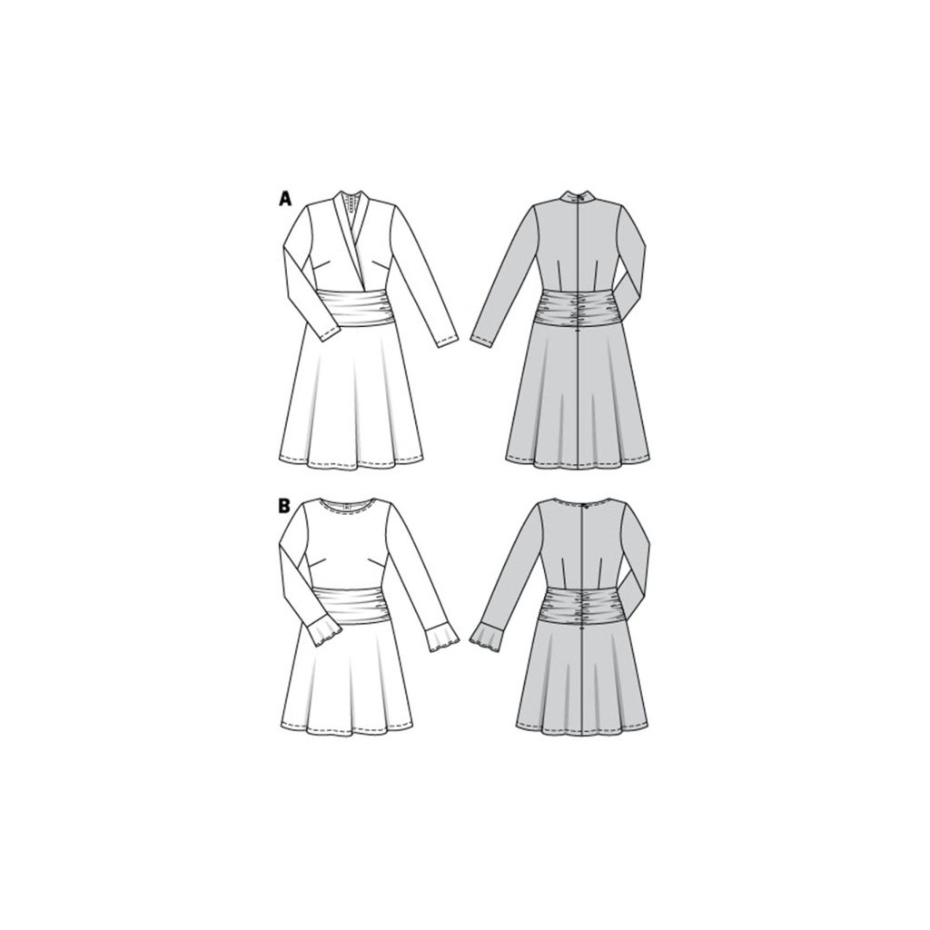 فروش اینترنتی  الگوی خیاطی پیراهن زنانه بوردا استایل کد 6277 سایز 34 تا 44 متد مولر