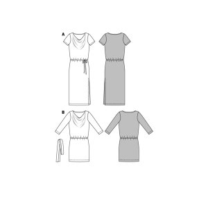 فروش اینترنتی الگو خیاطی پیراهن زنانه بوردا استایل کد 6639 سایز 36 تا 46 متد مولر