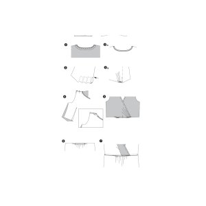 خرید اینترنتی الگو خیاطی پیراهن زنانه بوردا استایل کد 7082 سایز 36 تا 46 متد مولر