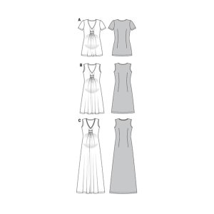 خرید آنلاین الگو خیاطی پیراهن بارداری زنانه بوردا استایل کد 6956 سایز 34 تا 46 متد مولر