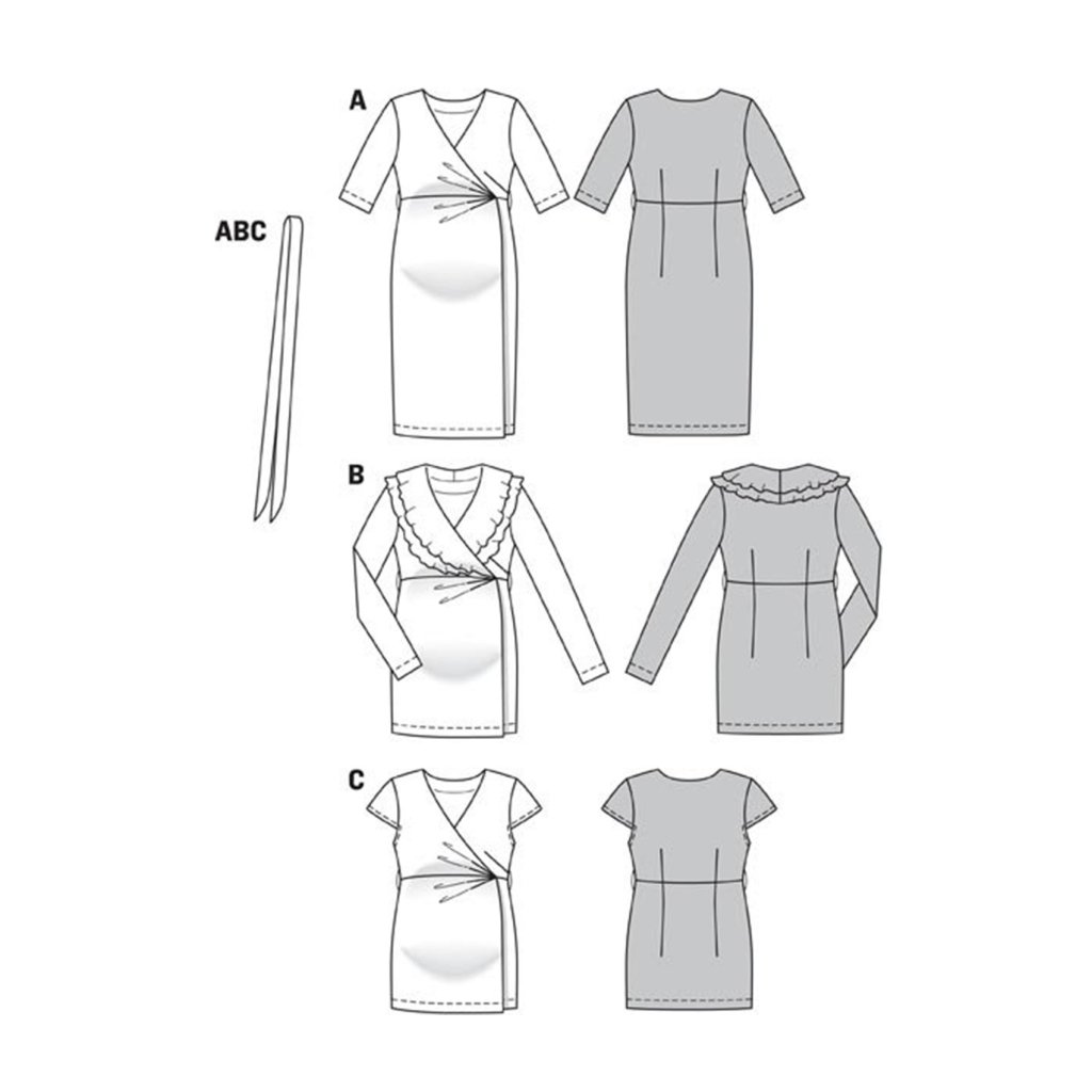 خرید اینترنتی الگو خیاطی تونیک و پیراهن بارداری زنانه بوردا استایل کد 6957 سایز 36 تا 46 متد مولر