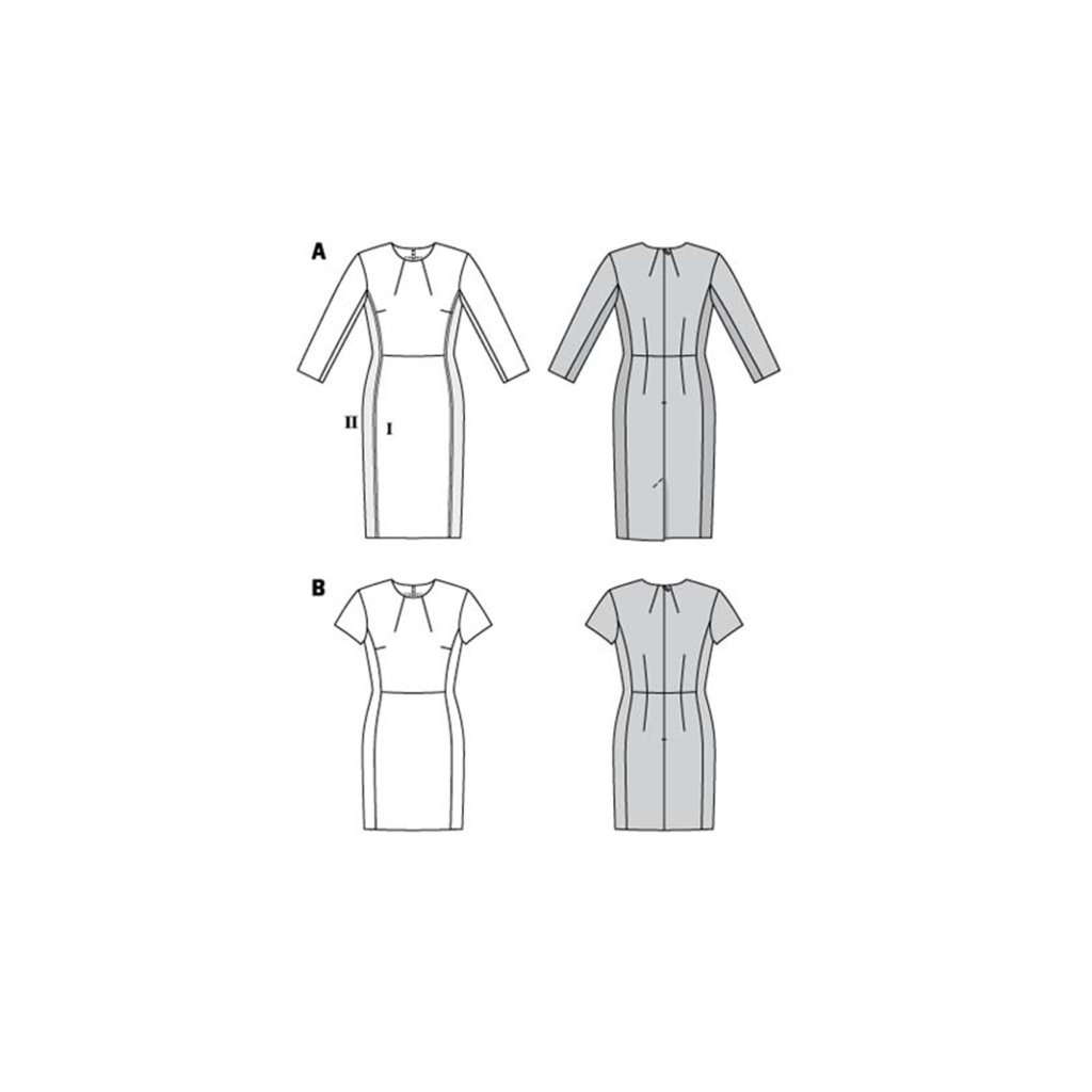 فروش اینترنتی الگو خیاطی پیراهن زنانه بوردا استایل کد 6210 سایز 34 تا 44 متد مولر