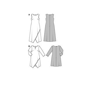 خرید اینترنتی الگو خیاطی پیراهن زنانه بوردا استایل کد 6498 سایز 34 تا 46 متد مولر