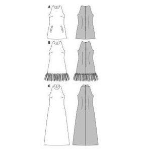 فروش اینترنتی الگو خیاطی پیراهن زنانه بوردا استایل کد 7056 سایز 32 تا 44 متد مولر
