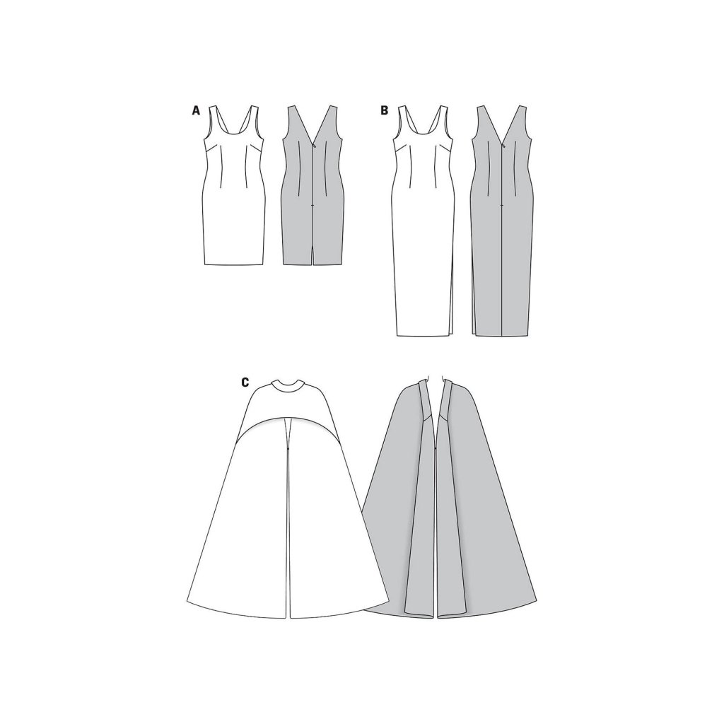 خرید آنلاین الگو خیاطی لباس مجلسی زنانه بوردا استایل کد 7093 سایز 36 تا 48 متد مولر