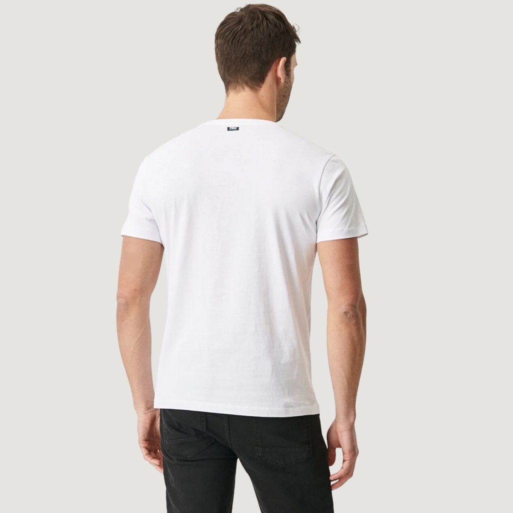 خرید اینترنتی تی شرت آستین کوتاه مردانه نوزده نودیک مدل TS01 W