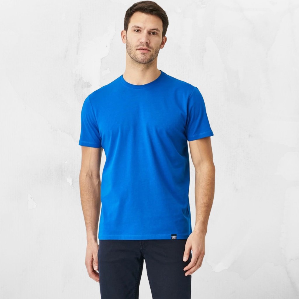 خرید آنلاین تی شرت آستین کوتاه ورزشی مردانه نوزده نودیک مدل بیسیک TS01 BL