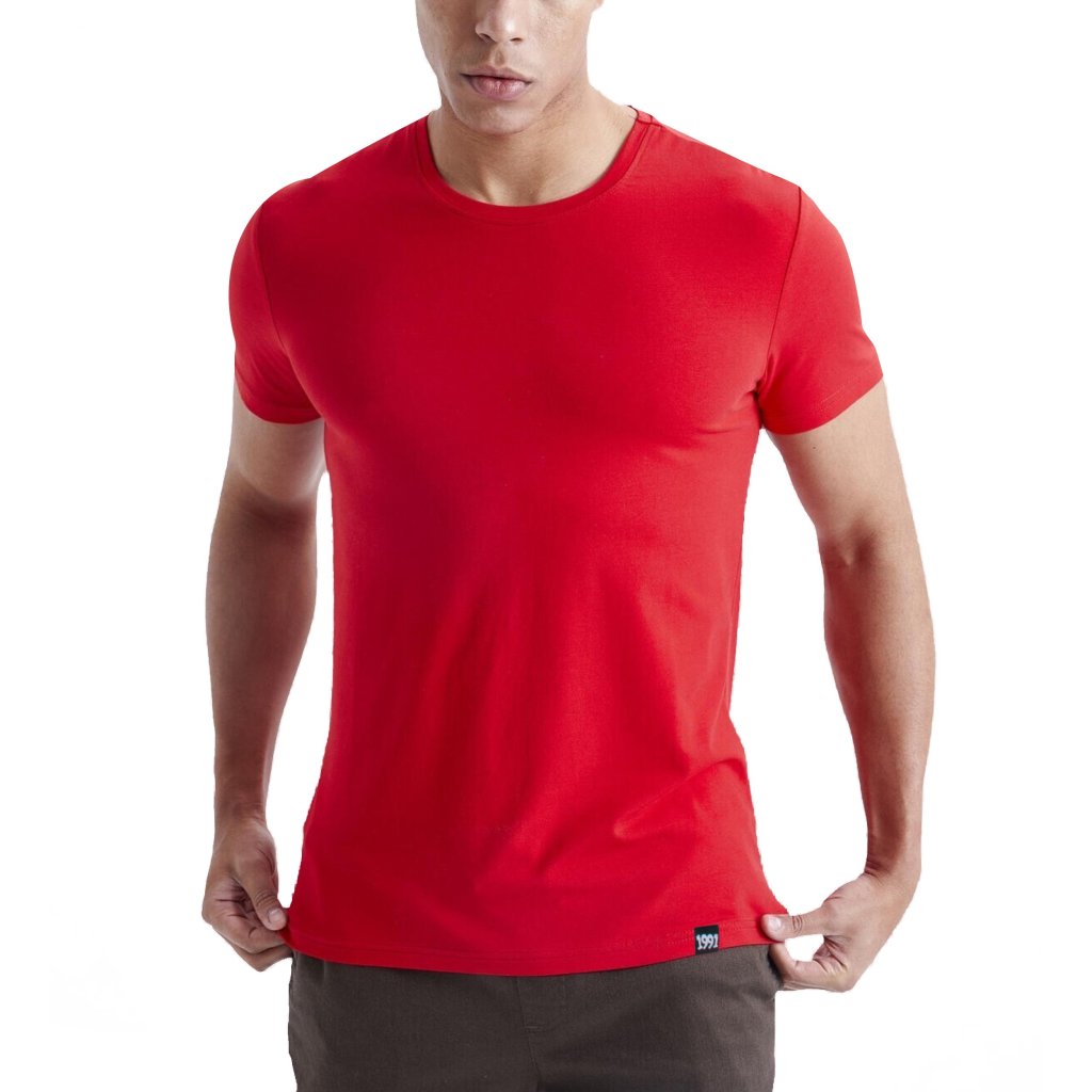 تی شرت آستین کوتاه مردانه نوزده نودیک مدل TS01 R
