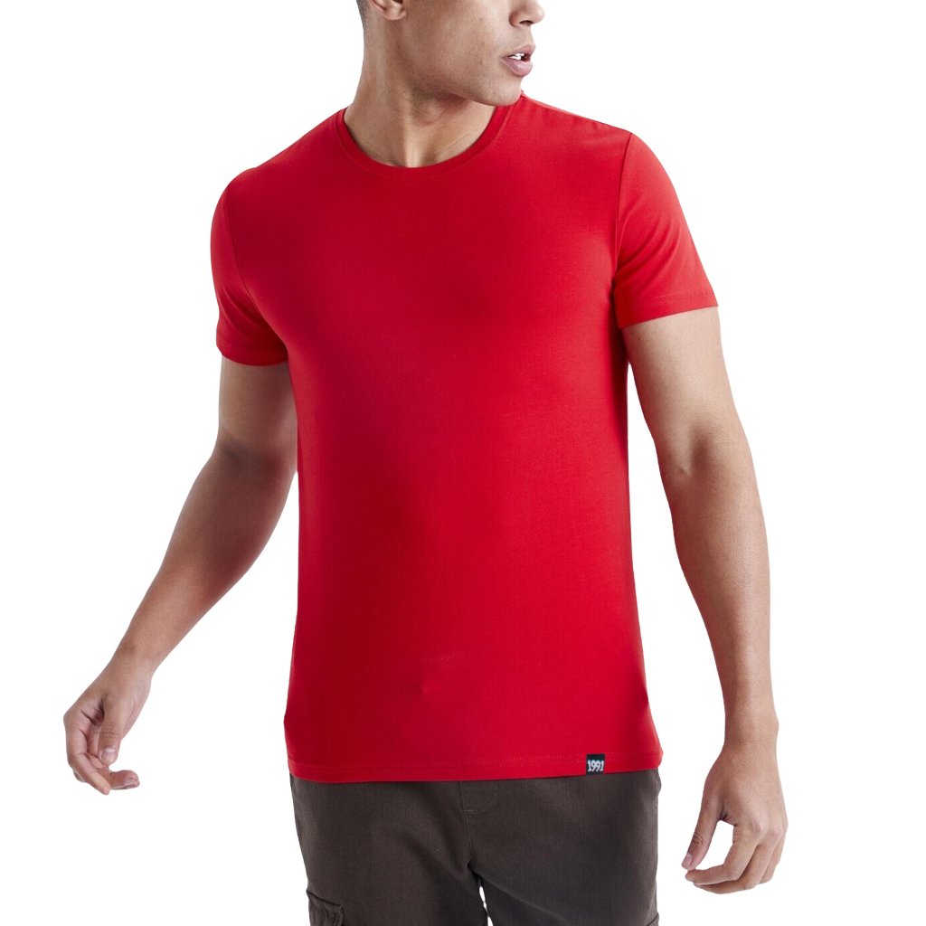 خرید آنلاین تی شرت آستین کوتاه مردانه نوزده نودیک مدل TS01 R
