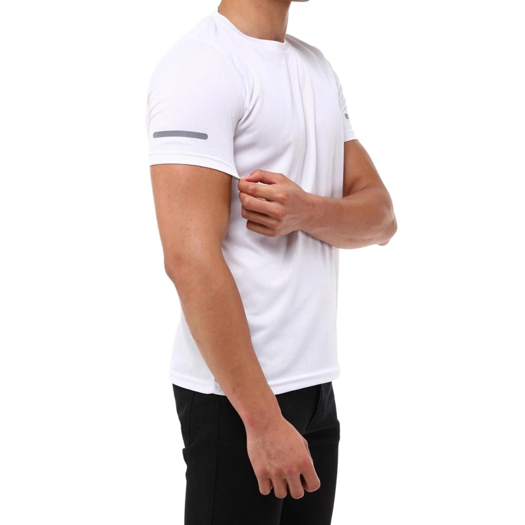خرید اینترنتی تی شرت آستین کوتاه ورزشی مردانه نوزده نودیک مدل TS1962 W