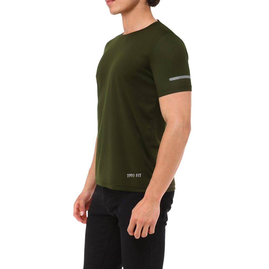 فروش اینترنتی تی شرت آستین کوتاه  ورزشی مردانه نوزده نودیک مدل TS1962 DGr