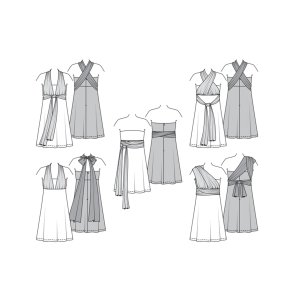 فروش اینترنتی الگو خیاطی لباس مجلسی زنانه بوردا استایل کد 7352 سایز 32 تا 44 متد مولر