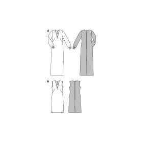 خرید آنلاین الگو خیاطی پیراهن و سارافون زنانه بوردا استایل کد 7111 سایز 36 تا 50 متد مولر