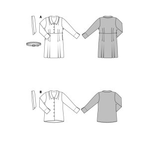 خرید اینترنتی الگو خیاطی پیراهن و تونیک زنانه بوردا استایل کد 6896 سایز 44 تا 52 متد مولر