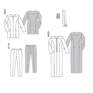خرید اینترنتی الگو خیاطی پیراهن و شلوار زنانه بوردا استایل کد 7170 سایز 44 تا 56 متد مولر