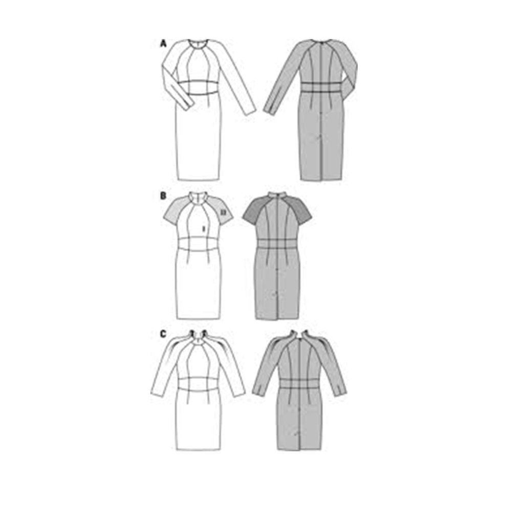 فروش اینترنتی الگو خیاطی پیراهن زنانه بوردا استایل کد 7128 سایز 32 تا 44 متد مولر