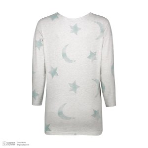 خرید آنلاین تی شرت آستین بلند زنانه افراتین مدل ماه و ستاره کد 6572