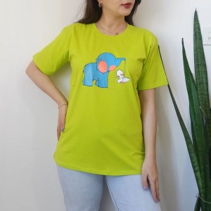 خرید آنلاین تی شرت فانتزی زنانه فیل و خرگوش
