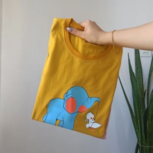 خرید اینترنتی تی شرت فانتزی زنانه فیل و خرگوش