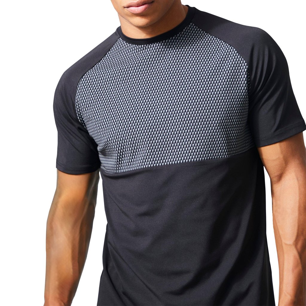 فروش اینترنتی تی شرت ورزشی مردانه نوزده نودیک مدل TS1970 BW
