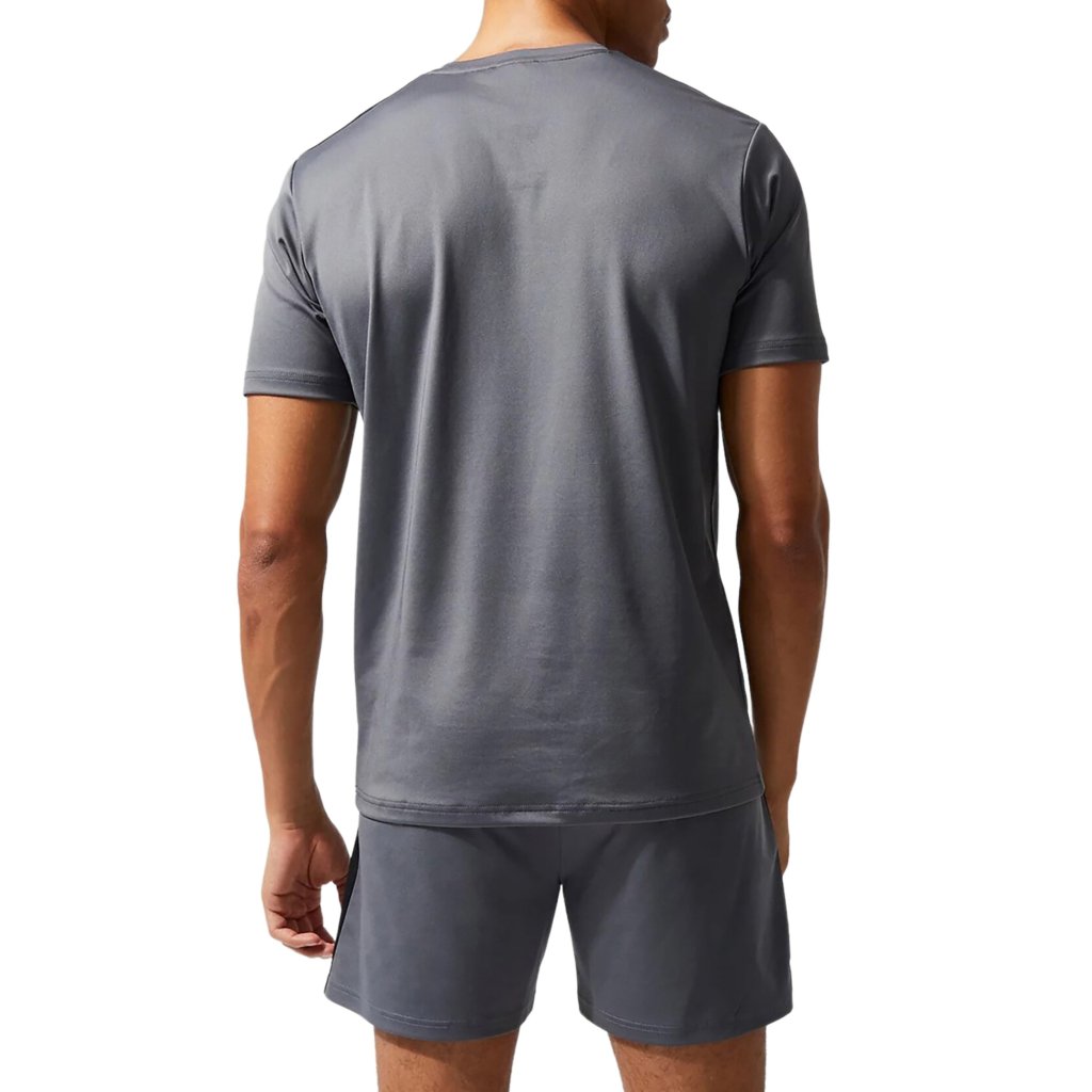 فروش اینترنتی ست تی شرت و شلوارک ورزشی مردانه نوزده نودیک مدل ST1918 DGB
