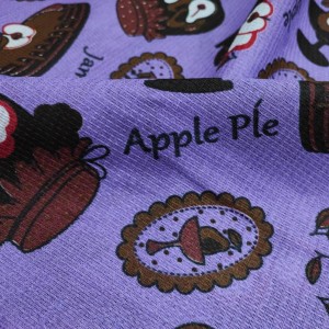 خرید آنلاین پارچه آشپزخانه دستمالی پلی پنبه طرح پای سیب عرض 1.5 کد B