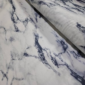 خرید اینترنتی پارچه ملحفه طرح مرمر سفید با رگه‌های آبی عرض 2 متر
