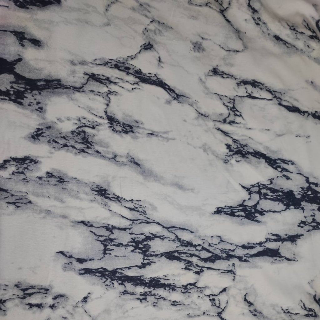 خرید آنلاین پارچه ملحفه طرح مرمر سفید با رگه‌های آبی عرض 2 متر