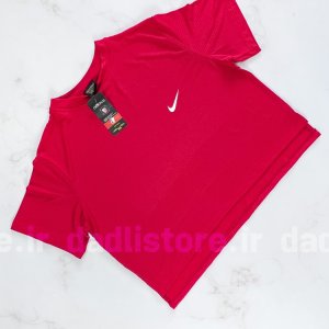خرید آنلاین کراپ تاپ ورزشی آستین کوتاه بغل چاکدار نایکی Nike