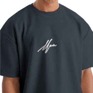 فروش اینترنتی تی شرت اورسایز آستین کوتاه  مردانه نوزده نودیک مدل TS1972 DG