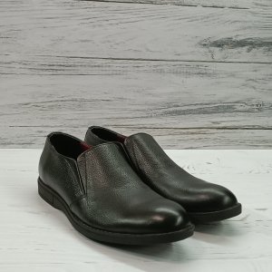 خرید آنلاین کفش مردانه اداری چرم طبیعی مشکی مدل کارلوس حراج تک سایز 