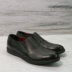 فروش اینترنتی کفش مردانه اداری چرم طبیعی مشکی مدل کارلوس حراج تک سایز 