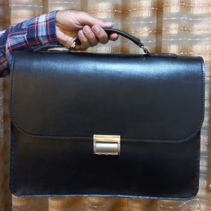 خرید آنلاین کیف دیپلمات مردانه با چرم طبیعی(دستدوز)