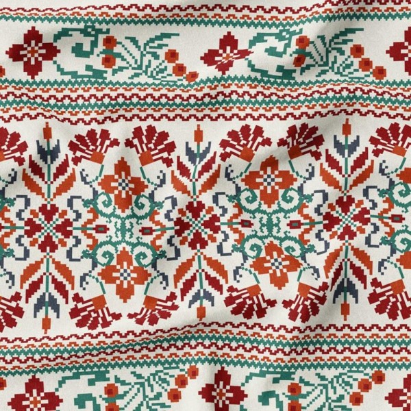 پارچه ملحفه پارچه باما مدل مخمل طرح فرش سنتی ایرانی کد 5012723