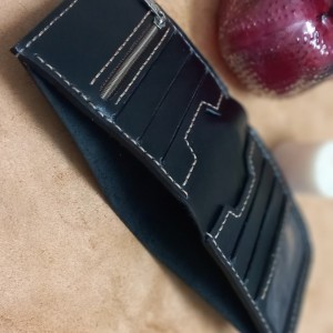 کیف پول جیبی مردانه با چرم طبیعی(دستدوز)