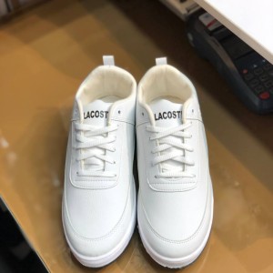فروش اینترنتی کفش چرم اسپرت مردانه طرح لاگوست رنگ سفید